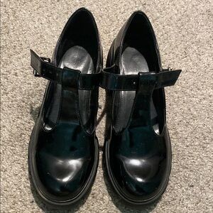 Madden Girl Black Flats with Chunky Sole